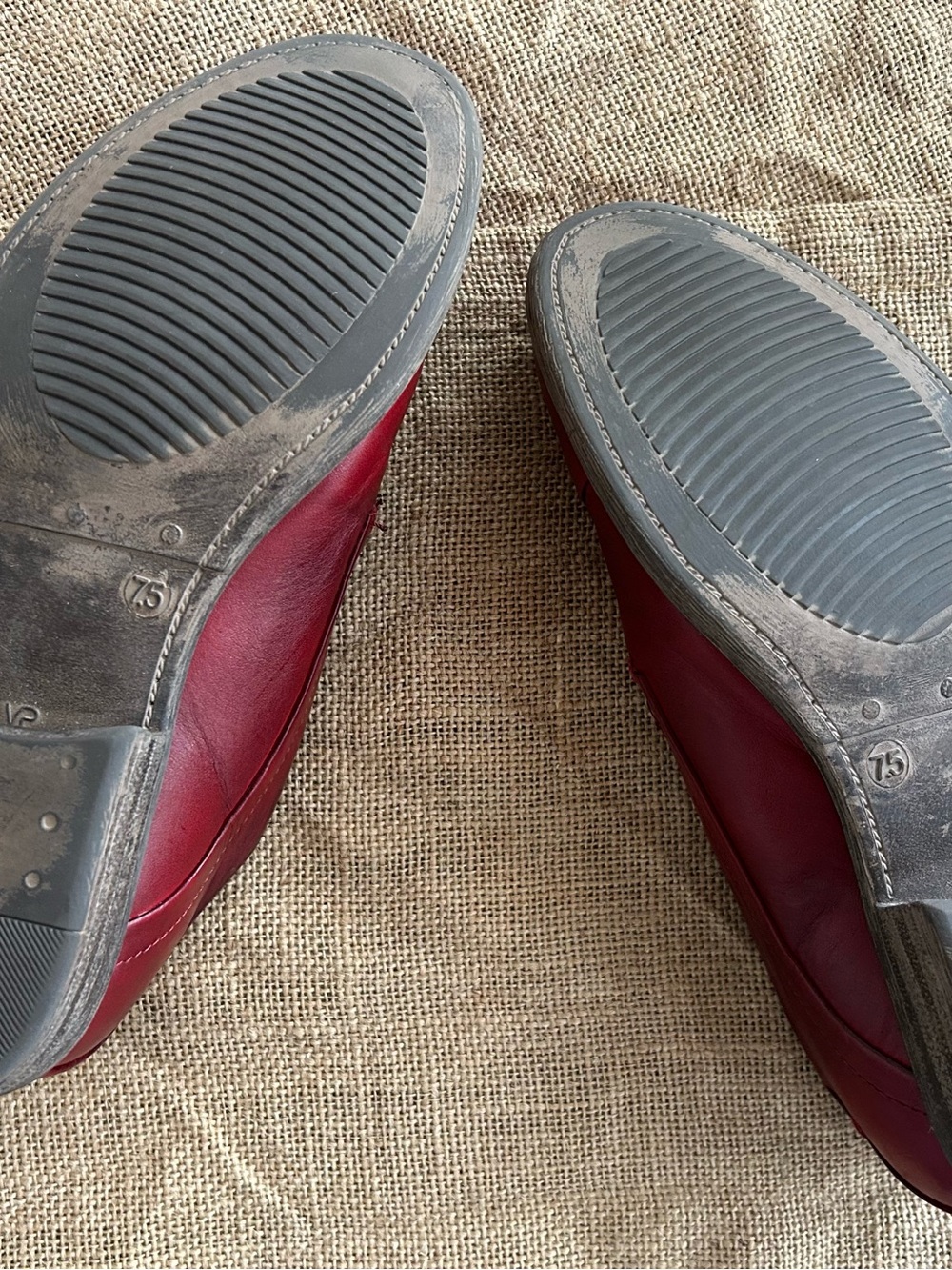 Miz Mooz Burgundy Leather Lace-Up Oxfords Size 7.5 - Picture 4 of 5